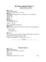 Đề-Đáp án HSG Toán 8 Y.2