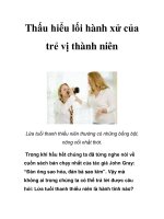 Thấu hiểu lối hành xử của trẻ vị thành niên potx