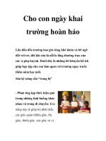 Cho con ngày khai trường hoàn hảo pps