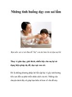 Những tình huống dạy con sai lầm pptx