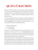 QUẢN LÝ BẢN THÂN docx