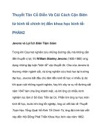 Thuyết Tân Cổ Điển Và Cải Cách Cận Biên docx