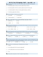 Đề thi thử TNPT của BGD - Hocmai.vn