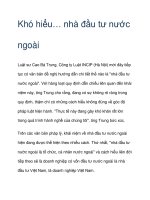 Khó hiểu… nhà đầu tư nước ngoài pdf