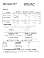 ĐỀ THI HKII CÓ MA TRẬN VÀ ĐÁP ÁN