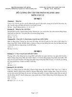 ĐỀ CƯƠNG PHÂN NGÀNH LÝ NĂM 2010 ppt