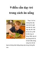9 điều cần dạy trẻ trong cách ăn uống ppsx