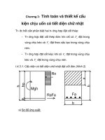 thiết kế chung cư C16 - khu đô thị Trung Yên và lập chương trình dồn tải khung phẳng, tổ hợp lực dầm, cột, chương 3 ppt