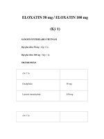 ELOXATIN 50 mg / ELOXATIN 100 mg (Kỳ 1) ppt