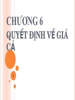 CHƯƠNG 6: QUYẾT ĐỊNH VỀ GIÁ CẢ pot