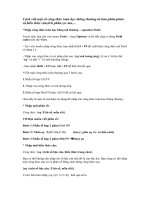 cách nhập 1 số công thức toán học thông thường từ bàn phím