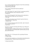 Đáp án Hội thi tìm hiểu 1000 Thăng Long - Hà Nội