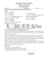 Đề thi kết thúc học phần môn kế toán máy ppt