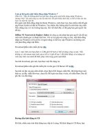 làm gì khi quên mật khẩu đăng nhập windows 7