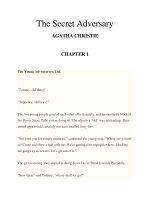 The Secret Adversary AGATHA CHRISTIE CHAPTER 1 pot