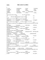 TOPIC:THE ASIAN GAMES