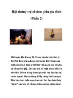 Hội chứng trẻ cô đơn giữa gia đình (Phần 2) pps