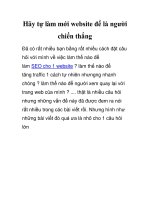 hãy tự làm mới website để là người chiến thắng