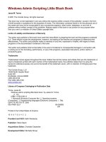 Windows Admin Scripting Little Black Book- P1 doc