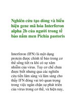 Nghiên cứu tạo dòng và biểu hiện gene mã hóa doc