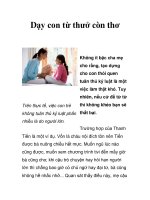 Dạy con từ thưở còn thơ doc