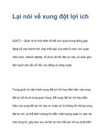 Lại nói về xung đột lợi ích (LĐCT) docx