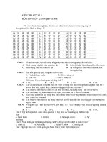 kiểm tra sinh 12 ki2