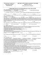 Đề thi đại học 2008-2009