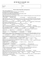 Đề thi thử TN 2009 - 2010