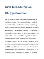 Kinh Tế là Những Câu Chuyện Đơn Giản docx