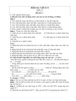 Tiết 27-lí 6 -(Trắc nghiệm)