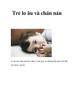 Trẻ lo âu và chán nản docx