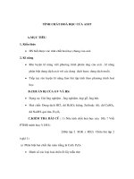 Giáo án Hoá 9 - TÍNH CHẤT HOÁ HỌC CỦA AXIT docx