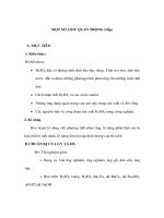 Giáo án Hoá 9 - MỘT SỐ AXIT QUAN TRỌNG (tiếp) ppt