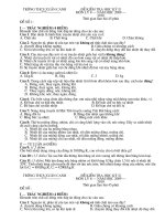 Đề kiểm tra HK2 Lý 8 năm học 2009-2010(chuẩn)