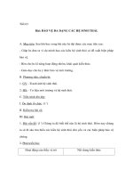 Sinh học 9 - BẢO VỆ ĐA DẠNG CÁC HỆ SINH THÁI pot