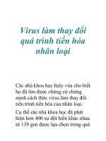 Virus làm thay đổi quá trình tiến hóa nhân loại potx