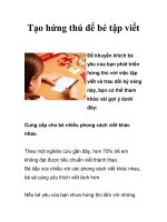 Tạo hứng thú để bé tập viết pps