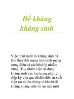 Đề kháng kháng sinh pps
