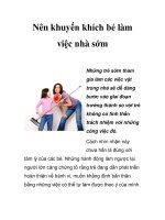 Nên khuyến khích bé làm việc nhà sớm ppsx