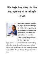 Rèn luyện hoạt động của bàn tay, ngón tay và tư thế ngồi vẽ, viết docx