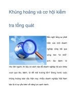 Khủng hoảng và cơ hội kiểm tra tổng quát docx