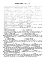 Trắc nghiệm ôn tập Hóa hữu cơ 12 doc