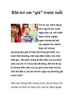 Khi trẻ em “già” trước tuổi pdf