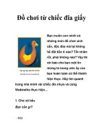 Đồ chơi từ chiếc đĩa giấy pot
