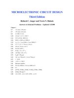 MICROELECTRONIC CIRCUIT DESIGN potx