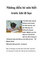 Những điều bé nên biết trước khi đi học pdf