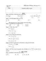 Đề + ĐA  KT 1 tiết số học 6 (đề 3)