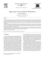 Improvements to active material for VRLA batteries pps