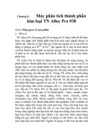 ứng dụng phân tích dầu bôi trơn và hạt mài mòn trong chẩn đoán kỹ thuật máy, chương 6 ppt